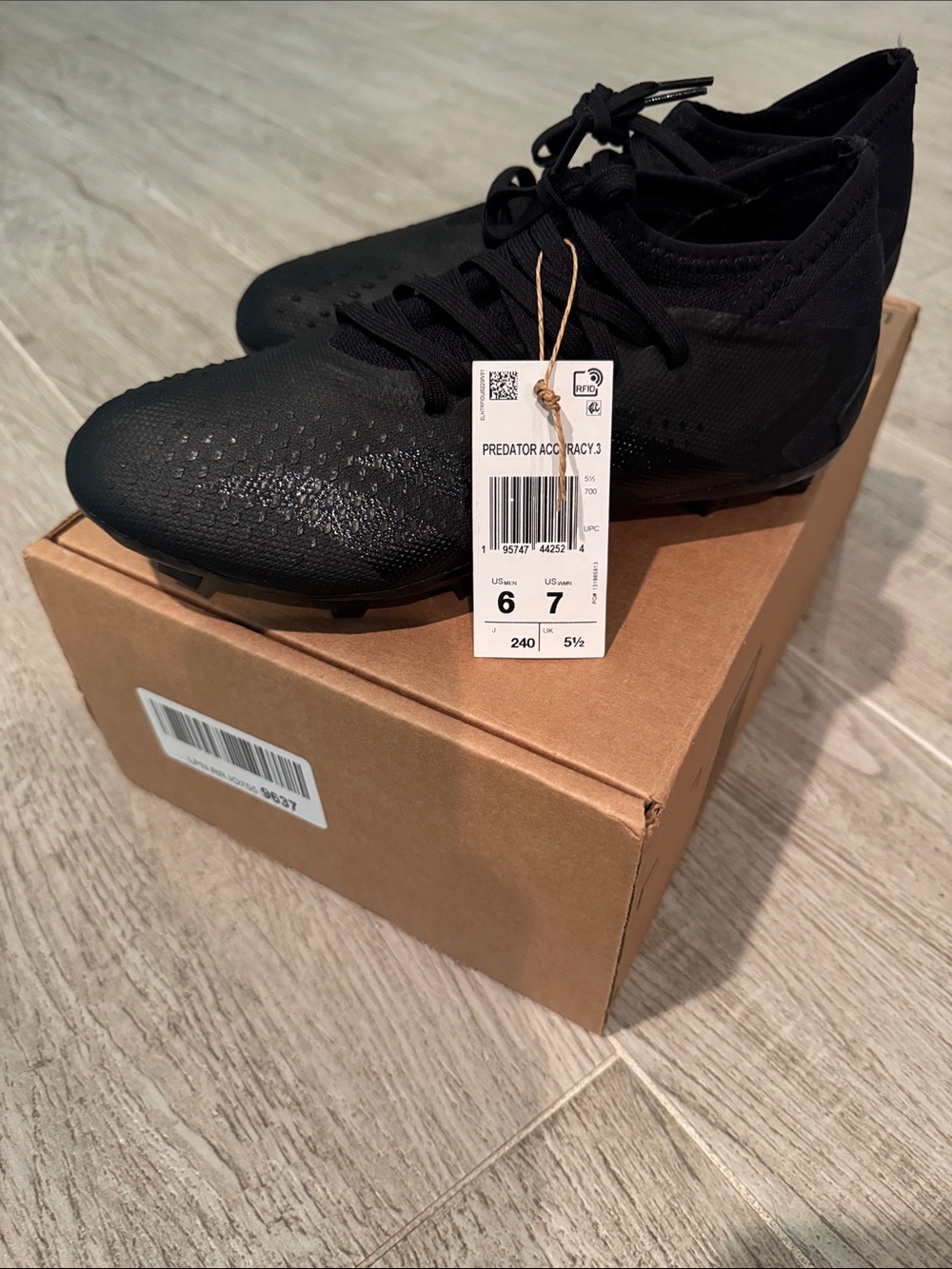 adidas Black Predator ACC Firm Ground Soccer Cleats